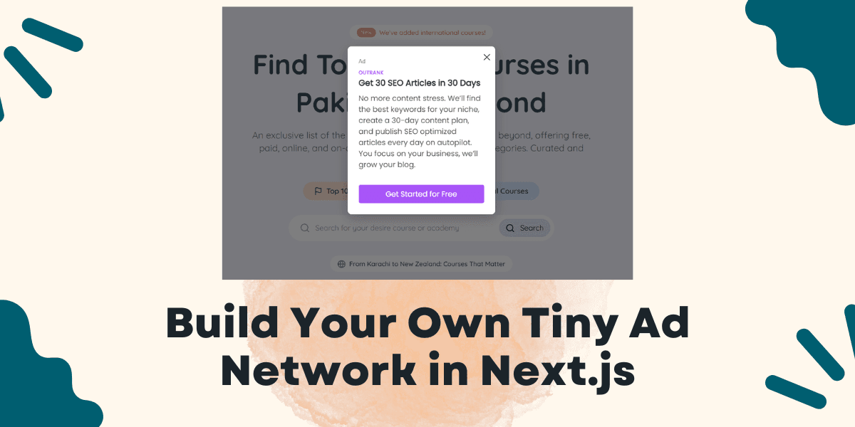 Build Your Own Tiny Ad Network in Next.js