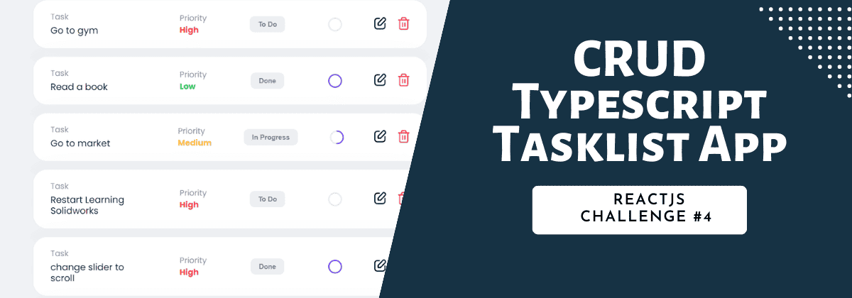 reactjs challenge 4 crud tasklist app