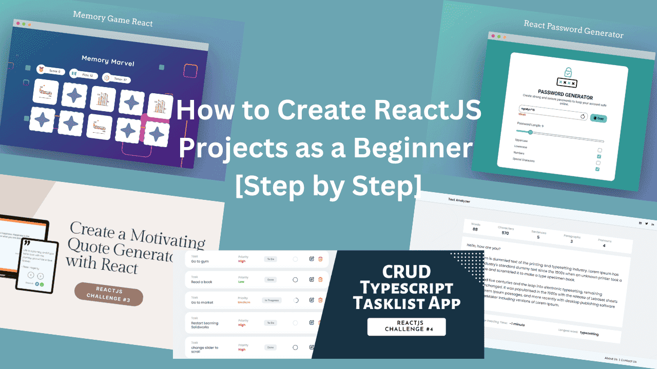 reactjs projects for beginners