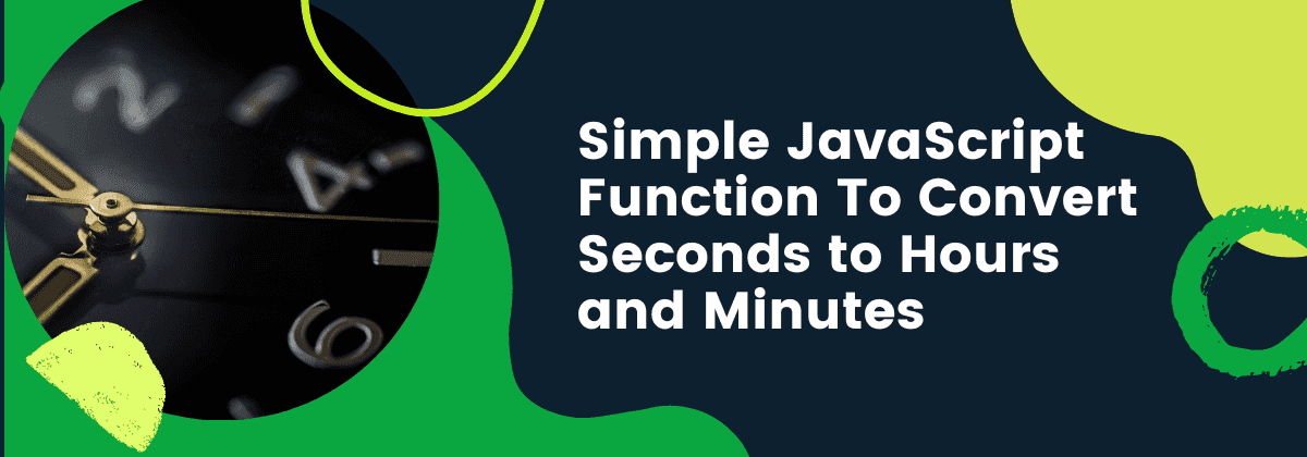 convert seconds to hours and minutes javascript