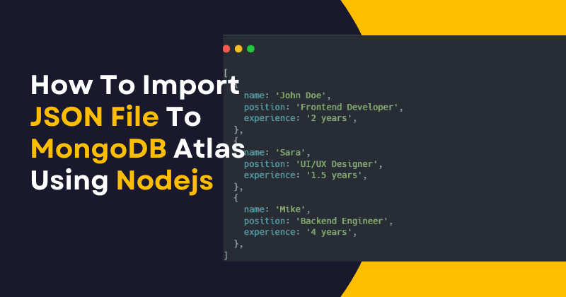 import json file to mongodb using nodejs