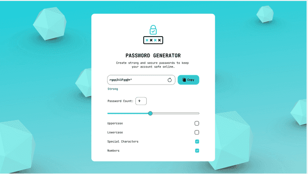 reactjs password generator