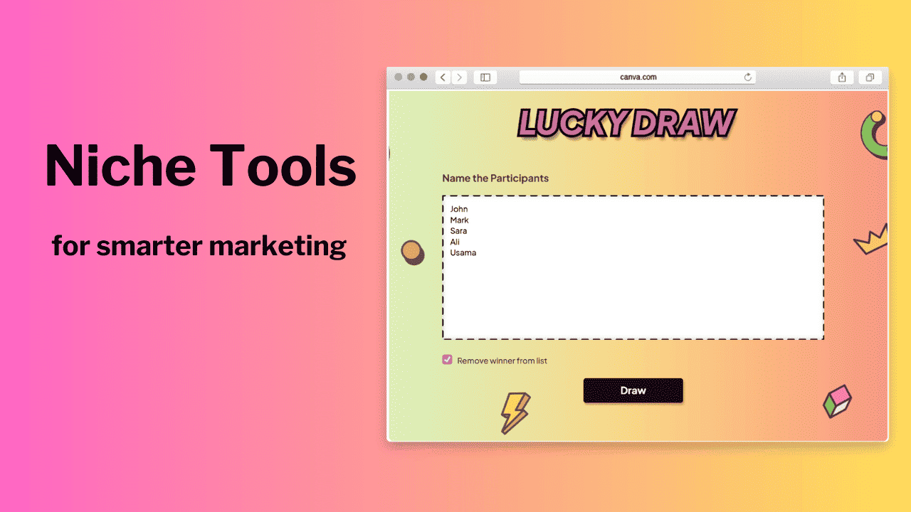 List of Niche Tools for Smarter Marketing